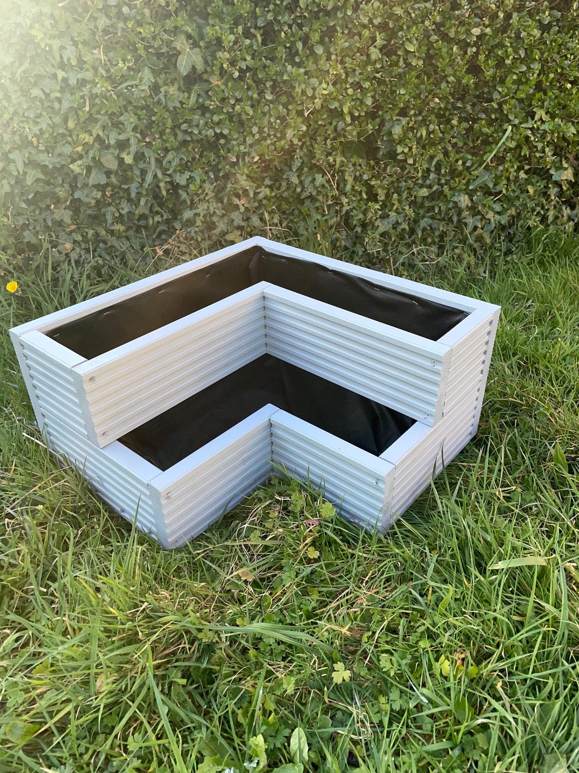 Corner Planter- 2 Tiered Decking Style Flower Bed